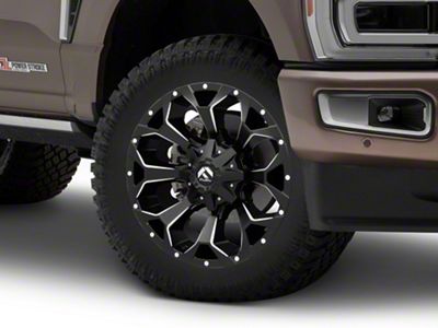 Fuel Wheels Assault Satin Black Milled 8-Lug Wheel; 20x12; -43mm Offset (23-25 F-250 Super Duty)