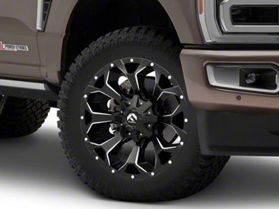 Fuel Wheels Assault Satin Black Milled 8-Lug Wheel; 20x9; 20mm Offset (23-25 F-250 Super Duty)