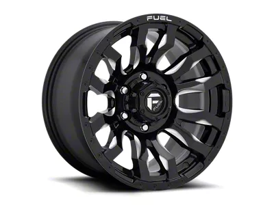Fuel Wheels Blitz Gloss Black Milled 8-Lug Wheel; 17x9; -12mm Offset (23-25 F-250 Super Duty)