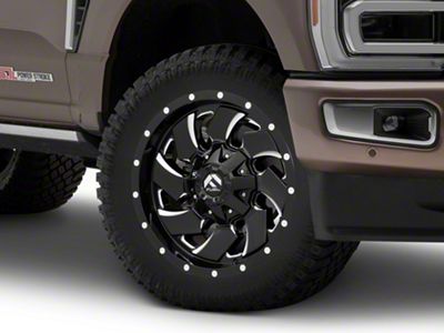 Fuel Wheels Cleaver Gloss Black Milled 8-Lug Wheel; 20x9; 20mm Offset (23-25 F-250 Super Duty)