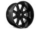 Fuel Wheels Darkstar Gloss Black Milled 8-Lug Wheel; 20x10; -18mm Offset (23-24 F-250 Super Duty)
