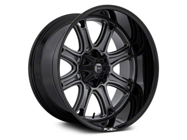 Fuel Wheels Darkstar Matte Gunmetal with Black Lip 8-Lug Wheel; 20x10; -18mm Offset (23-24 F-250 Super Duty)