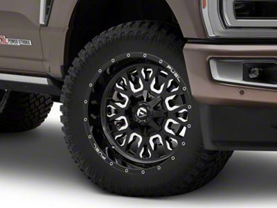 Fuel Wheels Stroke Gloss Black Milled 8-Lug Wheel; 20x10; -18mm Offset (23-25 F-250 Super Duty)