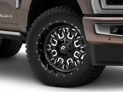 Fuel Wheels Stroke Gloss Black Milled 8-Lug Wheel; 20x12; -43mm Offset (23-25 F-250 Super Duty)