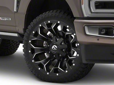 Fuel Wheels Assault Matte Black Milled 8-Lug Wheel; 22x10; -18mm Offset (23-25 F-350 Super Duty SRW)