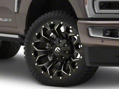 Fuel Wheels Assault Matte Black Milled 8-Lug Wheel; 22x12; -44mm Offset (23-25 F-350 Super Duty SRW)