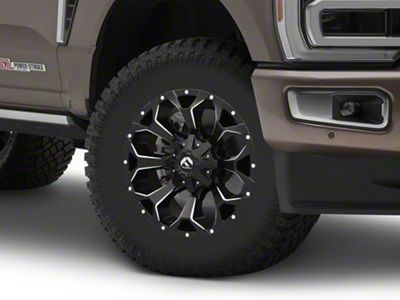Fuel Wheels Assault Satin Black Milled 8-Lug Wheel; 18x9; 1mm Offset (23-25 F-350 Super Duty SRW)