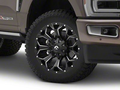 Fuel Wheels Assault Satin Black Milled 8-Lug Wheel; 20x12; -43mm Offset (23-25 F-350 Super Duty SRW)