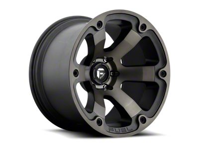 Fuel Wheels Beast Matte Black Machined 8-Lug Wheel; 18x9; 1mm Offset (2023 F-350 Super Duty SRW)