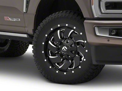 Fuel Wheels Cleaver Gloss Black Milled 8-Lug Wheel; 20x10; -18mm Offset (23-25 F-350 Super Duty SRW)