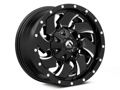 Fuel Wheels Cleaver Gloss Black Milled 8-Lug Wheel; 22x12; -44mm Offset (23-25 F-350 Super Duty SRW)