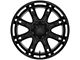 Fuel Wheels Darkstar Matte Black with Gloss Black Lip 8-Lug Wheel; 20x9; 1mm Offset (23-24 F-350 Super Duty SRW)