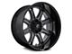 Fuel Wheels Darkstar Matte Gunmetal with Black Lip 8-Lug Wheel; 20x10; -18mm Offset (23-24 F-350 Super Duty SRW)