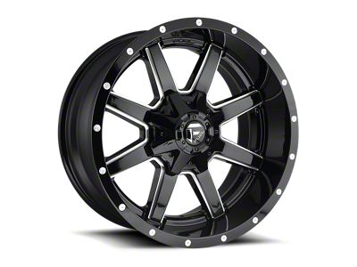 Fuel Wheels Maverick Gloss Black Milled 8-Lug Wheel; 20x10; -18mm Offset (23-25 F-350 Super Duty SRW)