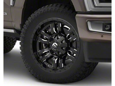 Fuel Wheels Sledge Gloss Black Milled 8-Lug Wheel; 20x9; 1mm Offset (23-25 F-350 Super Duty SRW)