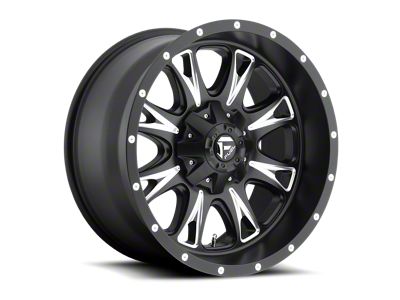 Fuel Wheels Throttle Matte Black Milled 8-Lug Wheel; 18x10; -24mm Offset (23-24 F-350 Super Duty SRW)