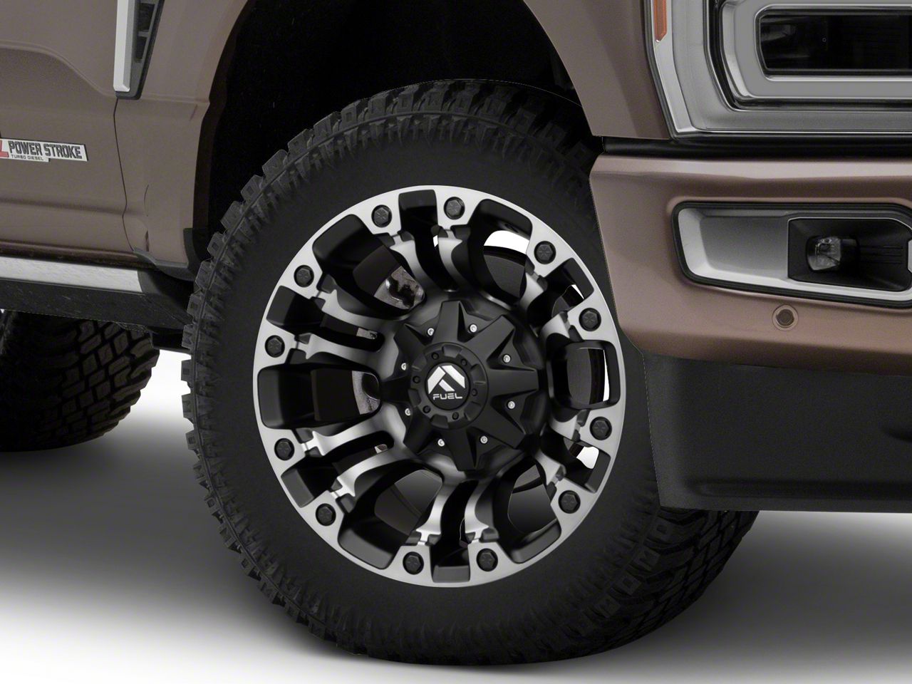 Fuel Wheels F350 Super Duty Vapor Matte Black with Gray Tint 8Lug