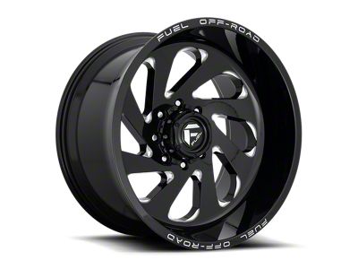 Fuel Wheels Vortex Gloss Black Milled 8-Lug Wheel; 20x10; -18mm Offset (23-25 F-350 Super Duty SRW)