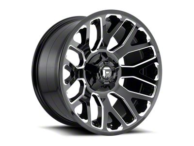 Fuel Wheels Warrior Gloss Black Milled 8-Lug Wheel; 20x10; -18mm Offset (23-25 F-350 Super Duty SRW)