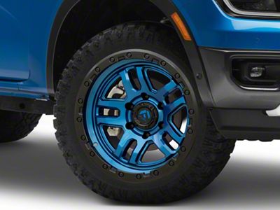 Fuel Wheels Ammo Gloss Blue with Black Bead Ring 6-Lug Wheel; 20x10; -18mm Offset (24-25 Ranger)