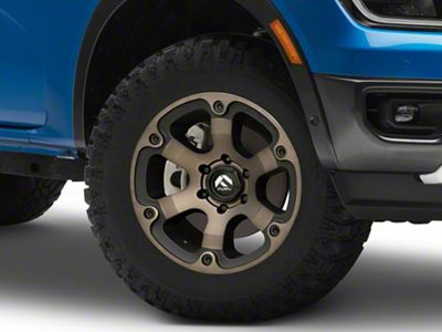 Fuel Wheels Beast Matte Black Double Dark Tint 6-Lug Wheel; 17x10; -18mm Offset (24-25 Ranger)