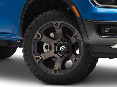 Fuel Wheels Beast Matte Black Machined with Dark Tint 6-Lug Wheel; 20x10; -18mm Offset (24-25 Ranger)