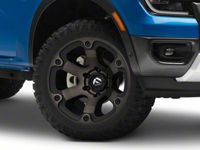 Fuel Wheels Beast Matte Black Machined with Dark Tint 6-Lug Wheel; 20x9; 35mm Offset (24-25 Ranger)