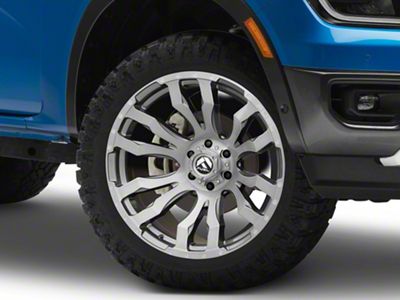 Fuel Wheels Blitz Platinum Brushed Gunmetal 6-Lug Wheel; 20x10; -18mm Offset (24-25 Ranger)
