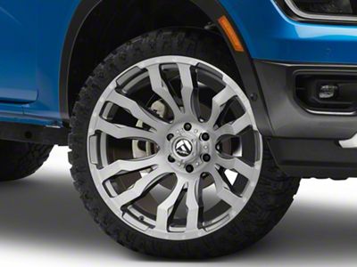 Fuel Wheels Blitz Platinum Brushed Gunmetal 6-Lug Wheel; 22x10; -18mm Offset (24-25 Ranger)
