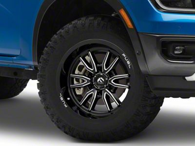 Fuel Wheels Clash Gloss Black Milled 6-Lug Wheel; 18x9; -12mm Offset (24-25 Ranger)