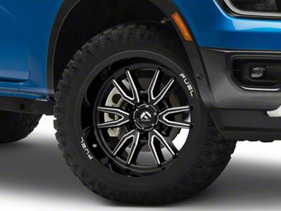 Fuel Wheels Clash Gloss Black Milled 6-Lug Wheel; 20x9; 1mm Offset (24-25 Ranger)