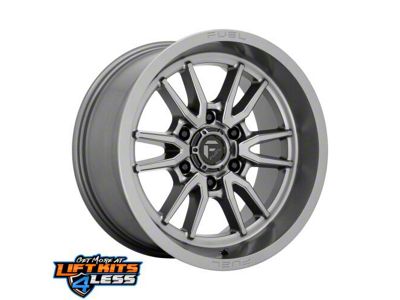 Fuel Wheels Clash Gunmetal 6-Lug Wheel; 17x9; 1mm Offset (24-25 Ranger)