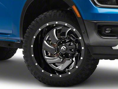 Fuel Wheels Cleaver Gloss Black Milled 6-Lug Wheel; 20x10; -18mm Offset (24-25 Ranger)