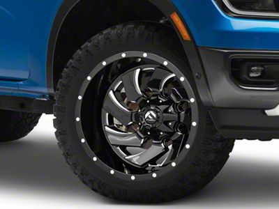 Fuel Wheels Cleaver Gloss Black Milled 6-Lug Wheel; 20x12; -44mm Offset (24-25 Ranger)