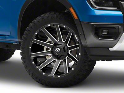 Fuel Wheels Contra Gloss Black Milled 6-Lug Wheel; 20x10; -19mm Offset (24-25 Ranger)