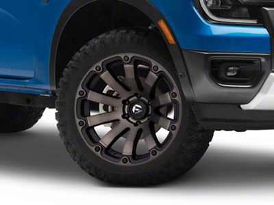 Fuel Wheels Diesel Matte Black Double Dark Tint 6-Lug Wheel; 20x9; 1mm Offset (24-25 Ranger)