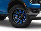 Fuel Wheels Hardline Gloss Black with Blue Tinted Clear 6-Lug Wheel; 20x9; 20mm Offset (24-25 Ranger)