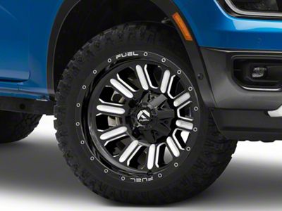 Fuel Wheels Hardline Gloss Black Milled 6-Lug Wheel; 20x10; -19mm Offset (24-25 Ranger)