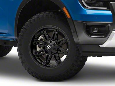 Fuel Wheels Hostage Gloss Black 6-Lug Wheel; 17x9; 1mm Offset (24-25 Ranger)
