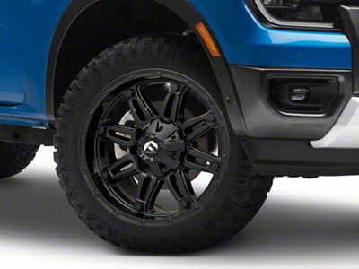 Fuel Wheels Hostage Gloss Black 6-Lug Wheel; 20x9; 1mm Offset (24-25 Ranger)