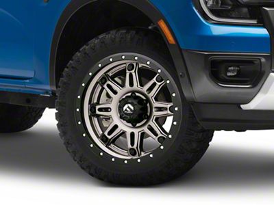 Fuel Wheels Hostage III Anthracite with Black Ring 6-Lug Wheel; 20x9; 1mm Offset (24-25 Ranger)