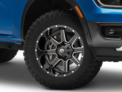 Fuel Wheels Maverick Gloss Black Milled 6-Lug Wheel; 18x9; 20mm Offset (24-25 Ranger)