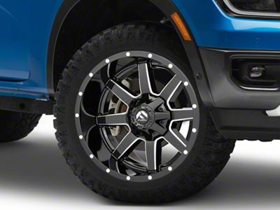 Fuel Wheels Maverick Gloss Black Milled 6-Lug Wheel; 20x10; -24mm Offset (24-25 Ranger)