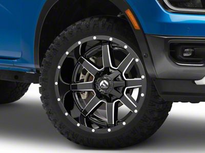 Fuel Wheels Maverick Gloss Black Milled 6-Lug Wheel; 20x9; 1mm Offset (24-25 Ranger)