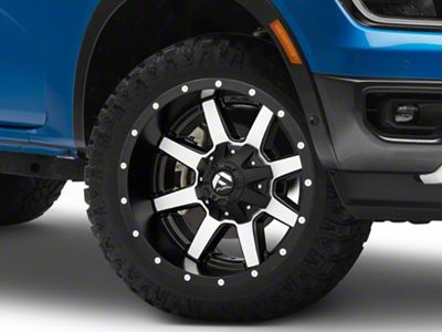 Fuel Wheels Maverick Matte Black Machined 6-Lug Wheel; 20x10; -18mm Offset (24-25 Ranger)