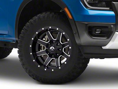 Fuel Wheels Maverick Matte Black Milled 6-Lug Wheel; 17x10; -24mm Offset (24-25 Ranger)