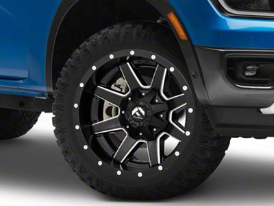 Fuel Wheels Maverick Matte Black Milled 6-Lug Wheel; 22x9.5; 20mm Offset (24-25 Ranger)