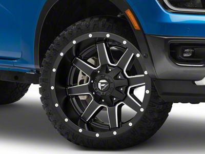 Fuel Wheels Maverick Matte Black Milled 6-Lug Wheel; 24x10; 20mm Offset (24-25 Ranger)