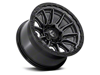 Fuel Wheels Piston Matte Gunmetal with Gloss Black Lip 6-Lug Wheel; 17x9; 1mm Offset (2024 Ranger)