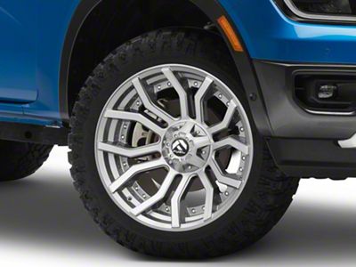 Fuel Wheels Rage Platinum Brushed Gunmetal 6-Lug Wheel; 20x10; -18mm Offset (24-25 Ranger)